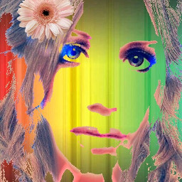 colorful artisticselfie psychedelicart paychedelic popart
